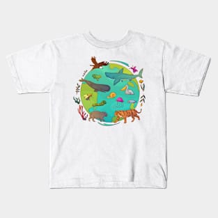 Biodiversity Hand Drawn Kids T-Shirt